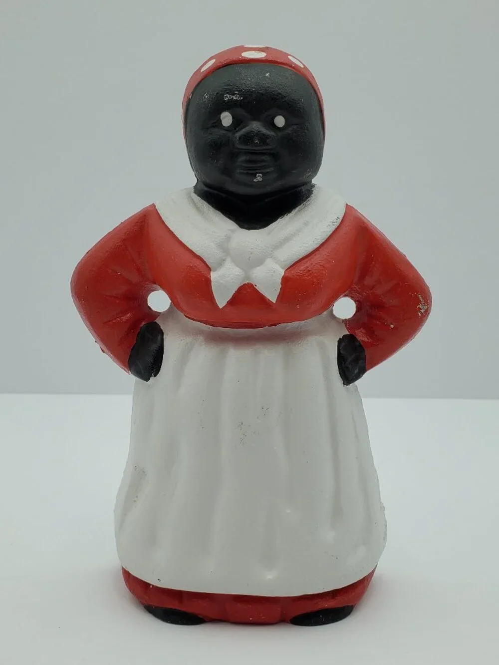 African American Maid Cast Iron Doorstop Americana Cast Iron Bookend